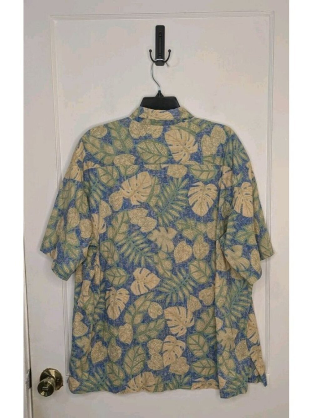 Size 2XL Tori Richard Henna Leaves Printed Hawaiian Shirt 100% Cotton Lawn - Picture 2 of 5